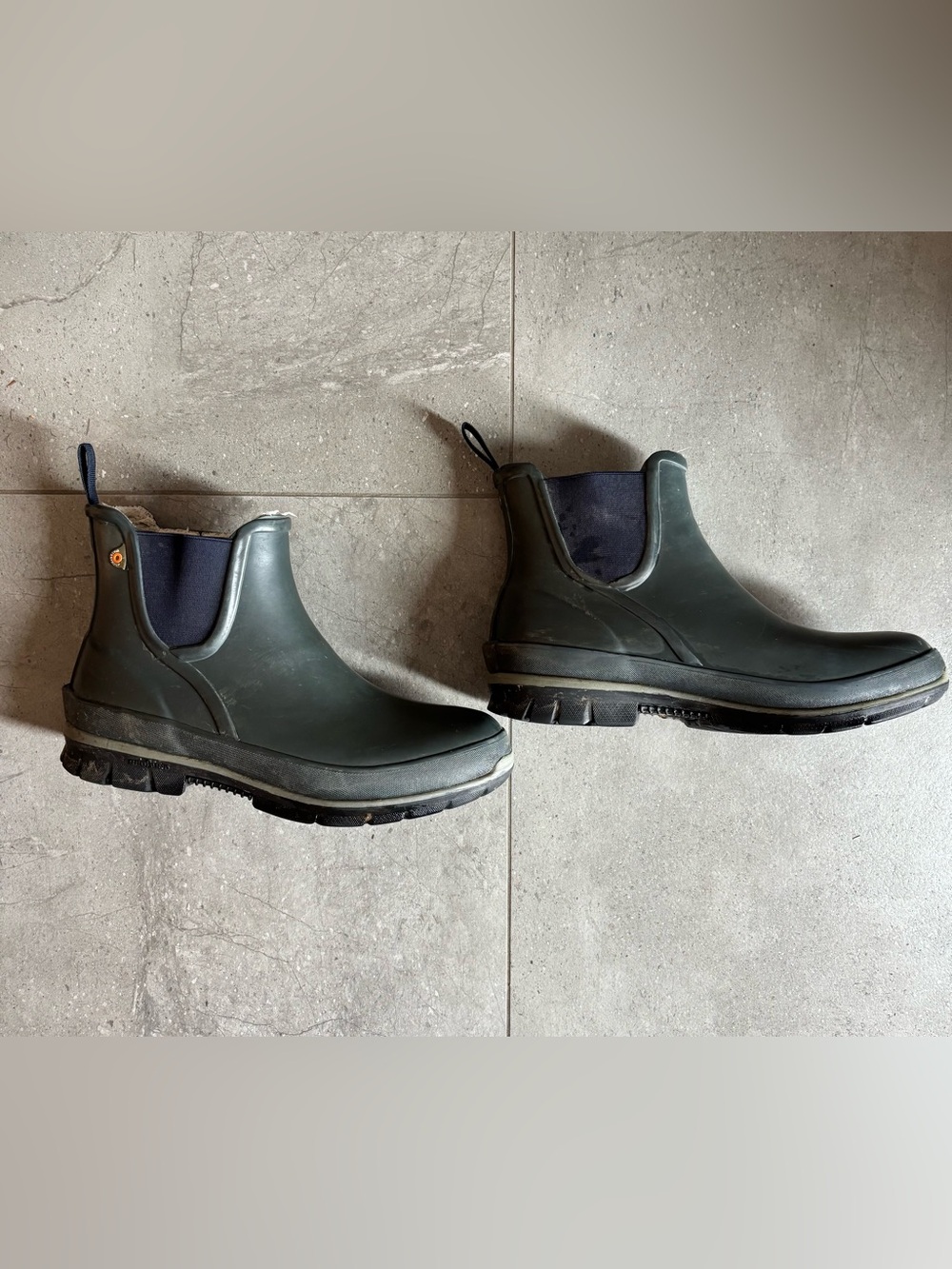 Bogs Women's Waterproof Chelsea Rain Boots - Dark Green